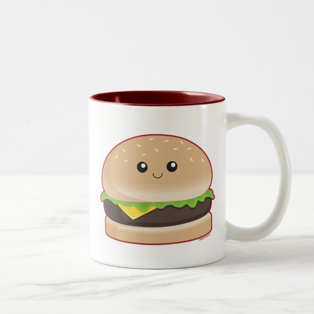 Hamburger Two-Tone Coffee Mug (Right)