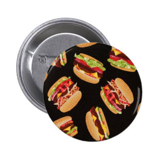 Hamburger Buttons & Pins | Zazzle