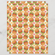 Hamburgers Scrapbook Paper
