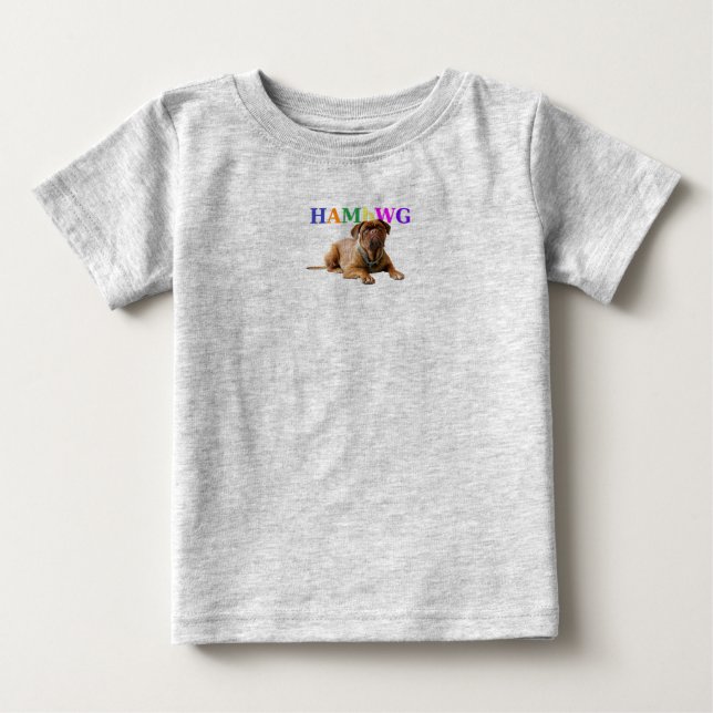 HAMbWG Baby Boy Logo w Mugsy T-Shirt (Front)