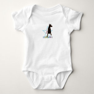 HAMbWG Baby Boy T w Hambwg Pet Doberman "Bailey" Baby Bodysuit