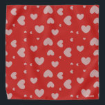 HAMbWG - Bandana - Hearts - Gray with Any Color<br><div class="desc">HAMbyWhiteGlove - Hearts Bandana - Gray with any color!</div>