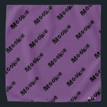 HAMbWG - Bandana - Your Words or Name<br><div class="desc">HAMbyWhiteGlove - Your words with any color background!</div>