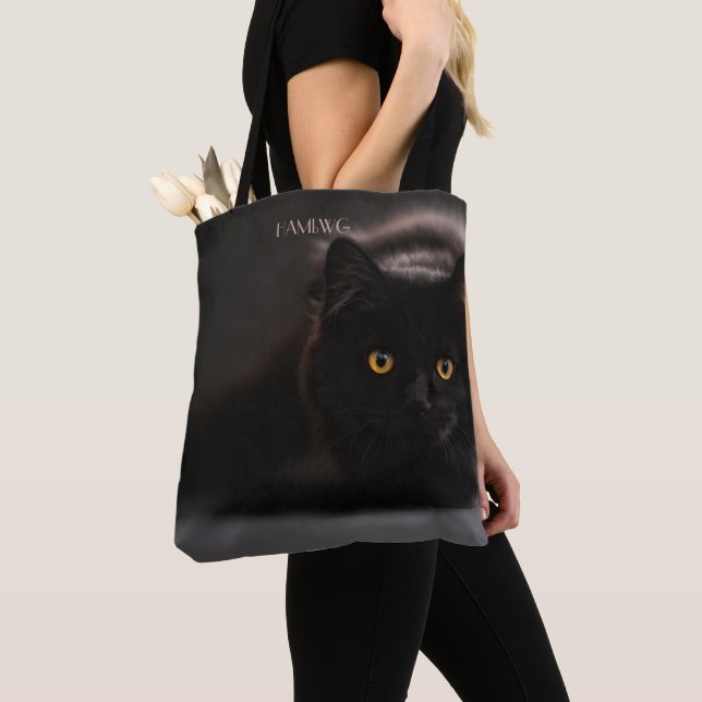 HAMbWG - Black Cat Tote (Close Up)