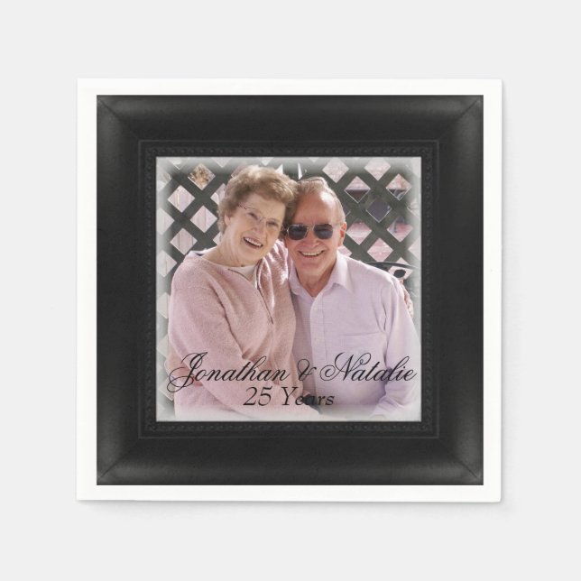 HAMbWG - Black Framed Photo Napkin (Front)