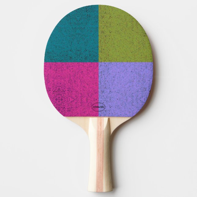 HAMbWG Bright, 4 Color Graphic Ping Pong Paddle (Front)