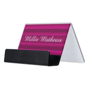 HAMbWG - Business Cardholder - Pink Ruby Desk Business Card Holder