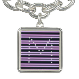 HAMbWG  - Charm Bracelet - Violet Neon