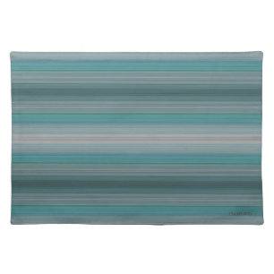 HAMbWG - Cloth Place Mat - Aqua Stripe