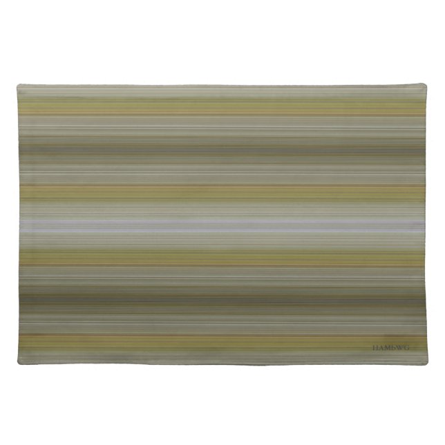 HAMbWG - Cloth Place Mat - Pear Stripe (Front)