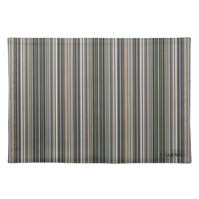 HAMbWG - Cloth Placemat - Diamond Bars (Front)