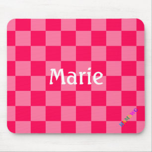 HAMbWG - Computer Mouse - Hot Pink Checker Pad