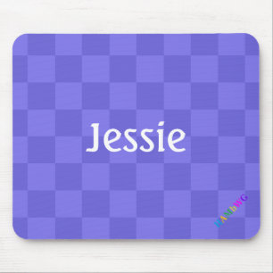 HAMbWG - Computer Mouse - Purple Checker Diagonal Pad