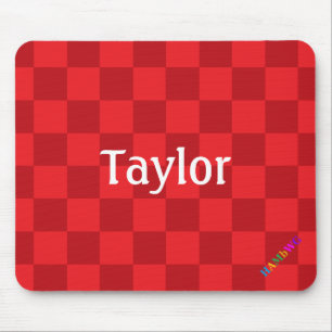 HAMbWG - Computer Mouse - Red Checker Mouse Pad