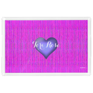 HAMbWG Custom Acrylic Tray - Pink Violet Heart