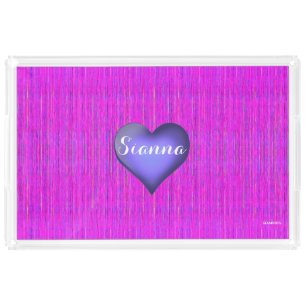 HAMbWG Custom Acrylic Tray - Pink Violet Heart
