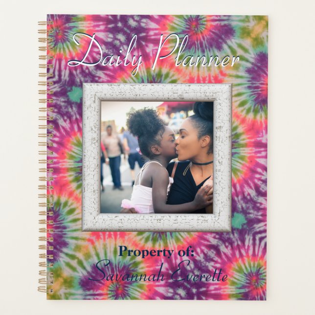 HAMbWG - Daily Planner - Tie Dye -Photo with color (Front)
