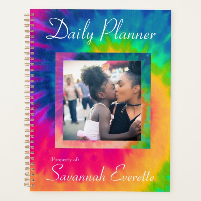 HAMbWG - Daily Planner - Tie Dye -Photo with color (Front)