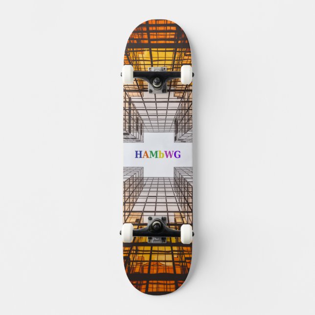 HAMbWG  Designed Skateboard - Architecture Deck (Front)