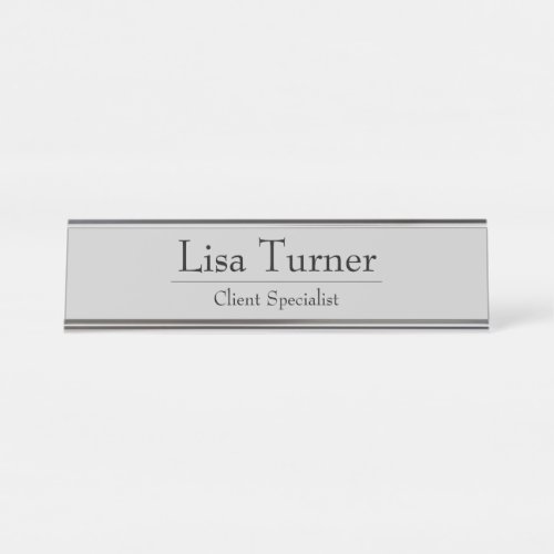 HAMbWG _ Desk Name Plate _ Name and title