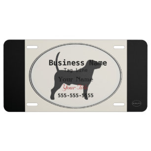 HAMbWG  Dog Advertisement License Plate