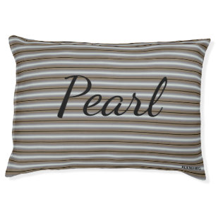 HAMbWG Dog Bed - Pearl Stripe