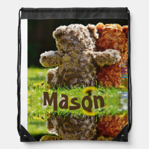HAMbWG Drawstring Bag - Teddy Bear Friends
