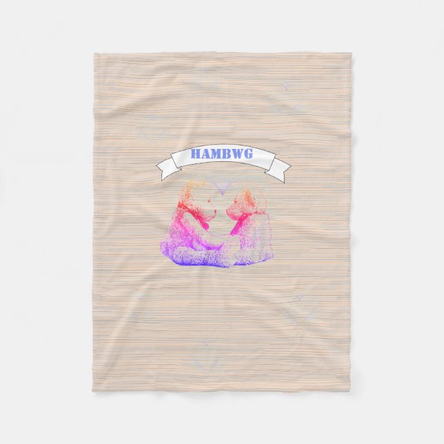 HAMbWG - Fleece Blanket - Teddy Bear (Front)