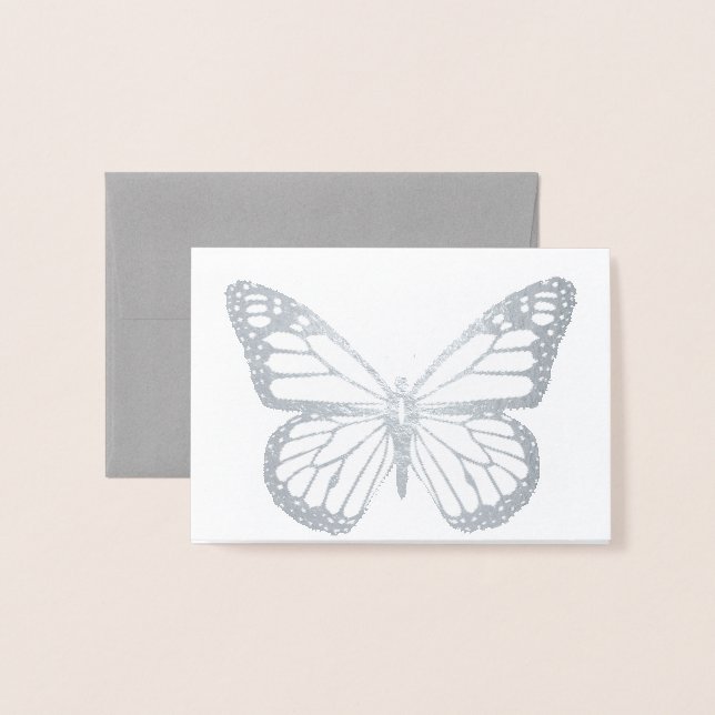 HAMbWG -  Foil Card - Butterfly Mini Note Card (Front With Envelope)