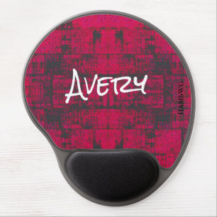 HAMbWG - Gel Mouse Pad - Hot Pink Distressed