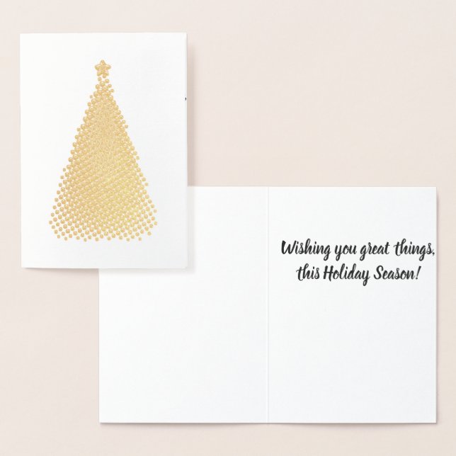 HAMbWG - Gold Foil Card - Dot Tree (Display)