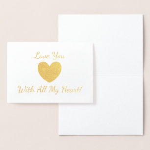 HAMbWG - Gold Foil Card - Gold Heart