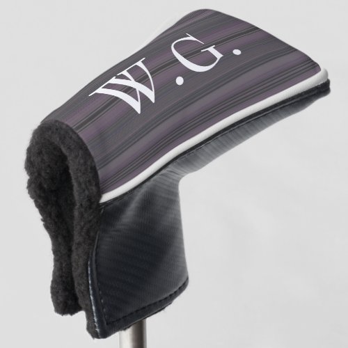 HAMbWG Golf Iron Head Cover _ Lavender Stripes