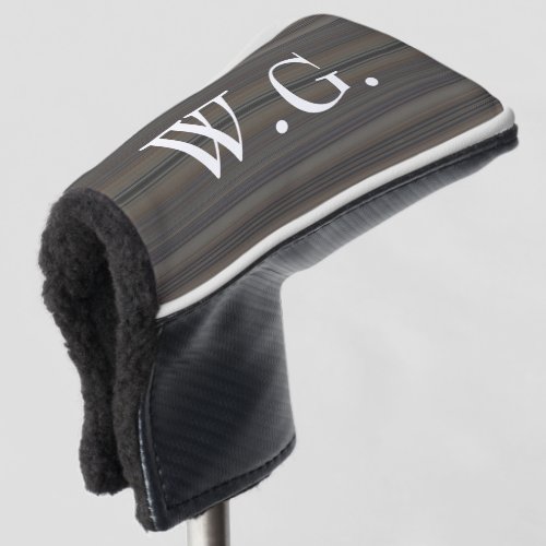 HAMbWG Golf Iron Head Cover _ Taupe Stripes