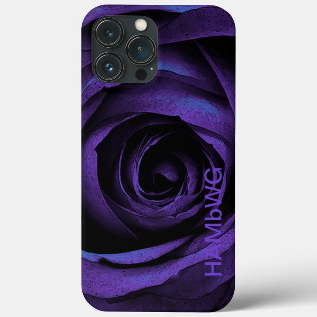 HAMbWG - Gothic Purple Rose Case-Mate iPhone Case (Back)