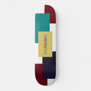 HAMbWG Graphic Skate Board -  4 colour Hard Maple