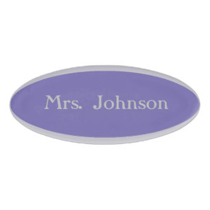 HAMbWG Gray Border Oval Name Tag