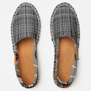 HAMbWG Gray Weave Design Espadrilles