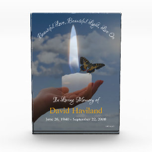 HAMbWG Hand Holding Candle with Butterfly Photo Block