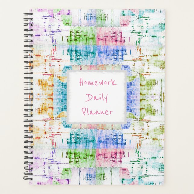 HAMbWG - Homework Daily Planner - Mixed Color (Front)
