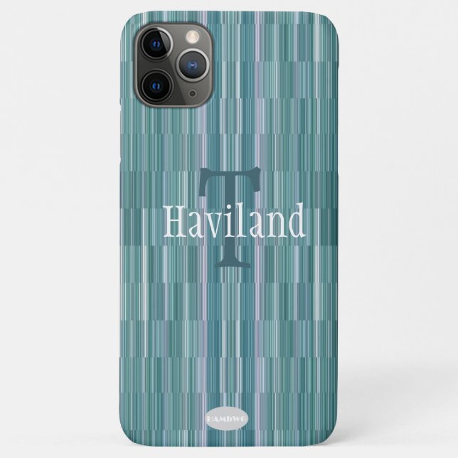HAMbWG Light Teal Gradient Monogram Case-Mate iPhone Case (Back)