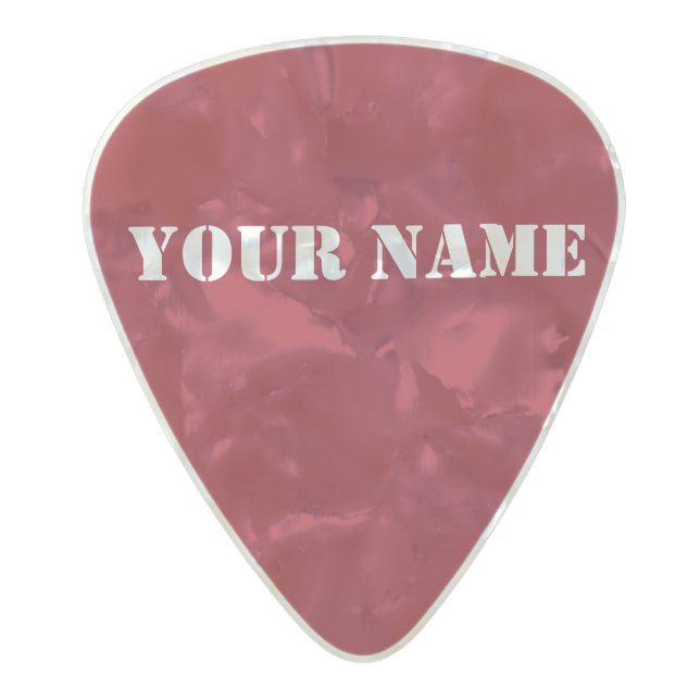 HAMbWG Med. Gauge  .80mm Guitar Picks Red (Front)