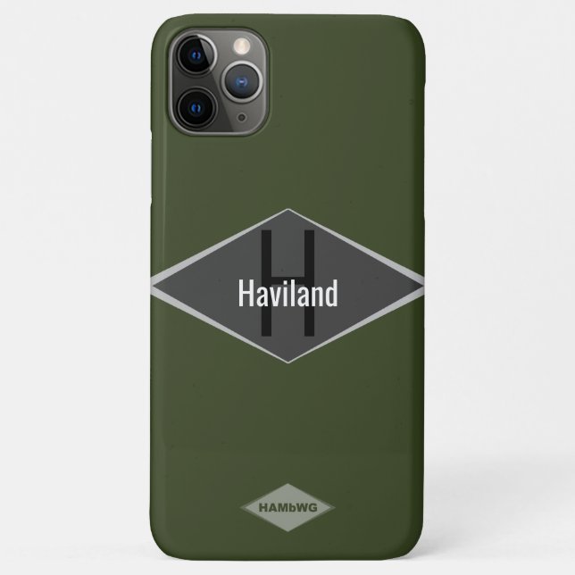 HAMbWG Monogram Custom Color Case-Mate iPhone Case (Back)