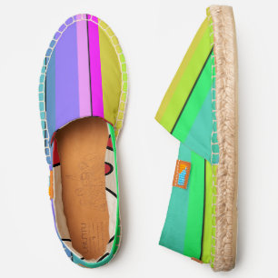 HAMbWG Neon Stripes Espadrilles