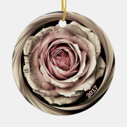 HAMbWG _ Ornament _ Vintage Rose _ Personalizable