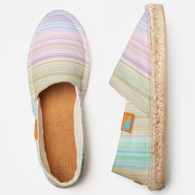 HAMbWG Pastel lines Espadrilles (Side)