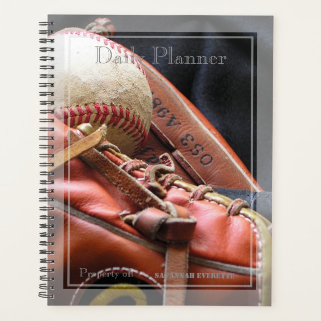 HAMbWG - Photo Daily Planner - Baseball Theme (Front)