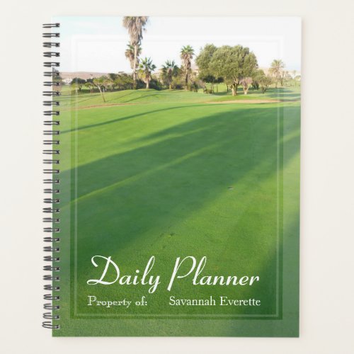 HAMbWG _ Photo Daily Planner _ Golf Green