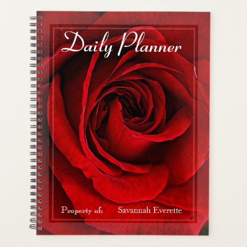 HAMbWG _ Photo Daily Planner _ Red Rose
