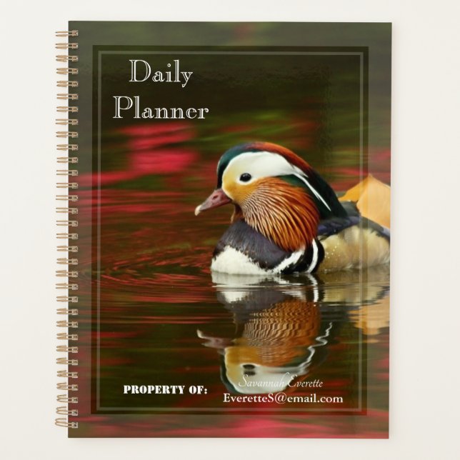 HAMbWG - Photo Daily Planner -  Small Mallard (Front)